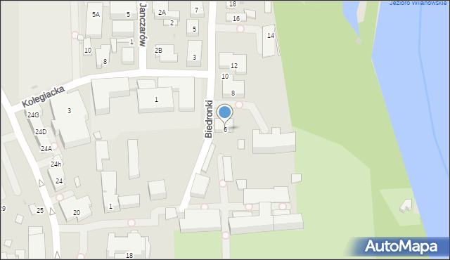 Warszawa, Biedronki, 6, mapa Warszawy