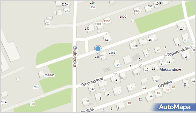 Warszawa, Białołęcka, 146A, mapa Warszawy