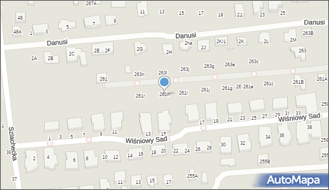 Warszawa, Białołęcka, 261n, mapa Warszawy