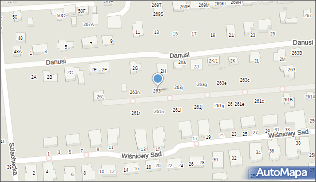 Warszawa, Białołęcka, 263l, mapa Warszawy