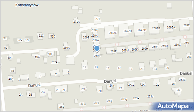 Warszawa, Białołęcka, 269S, mapa Warszawy