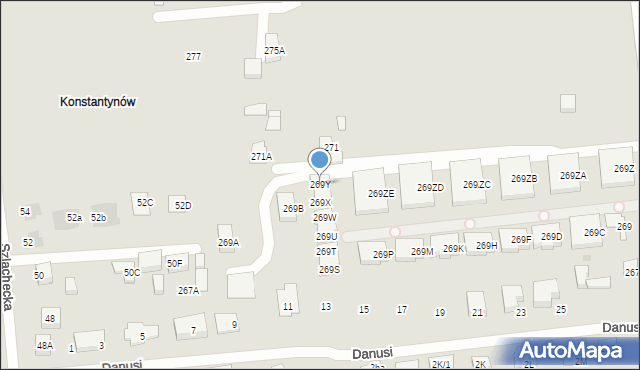 Warszawa, Białołęcka, 269Y, mapa Warszawy