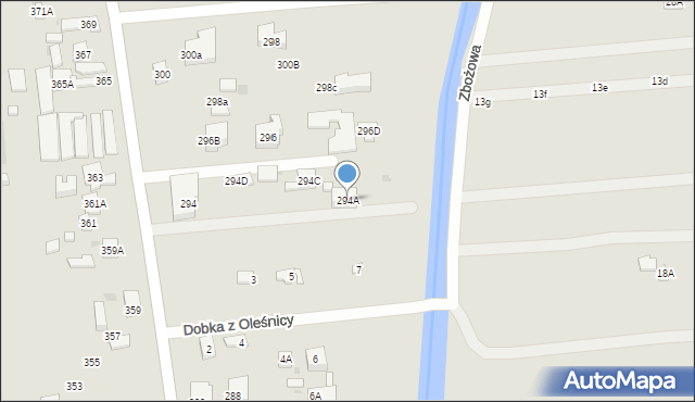 Warszawa, Białołęcka, 294A, mapa Warszawy