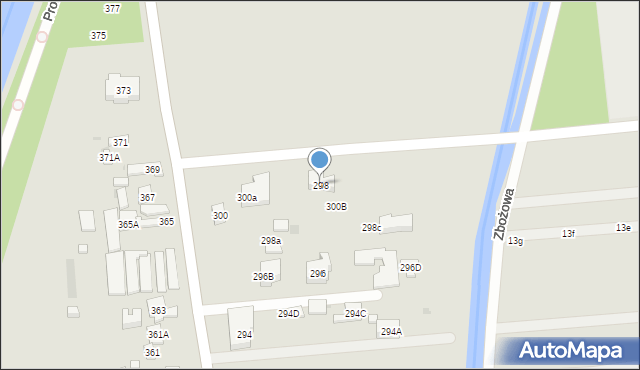 Warszawa, Białołęcka, 298, mapa Warszawy