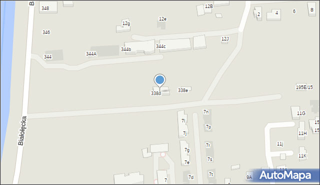 Warszawa, Białołęcka, 340A, mapa Warszawy