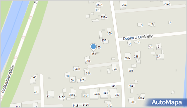 Warszawa, Białołęcka, 353, mapa Warszawy