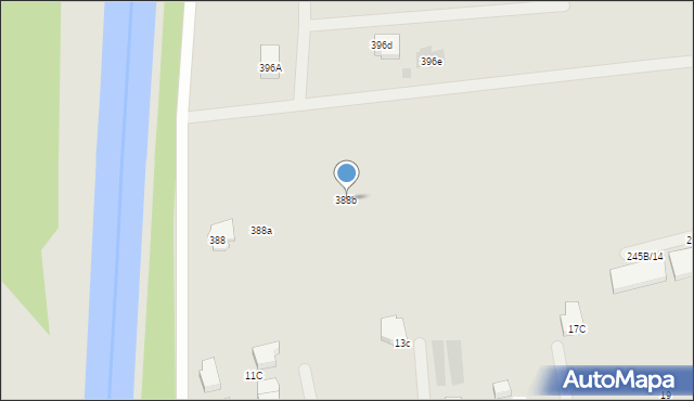 Warszawa, Białołęcka, 388b, mapa Warszawy