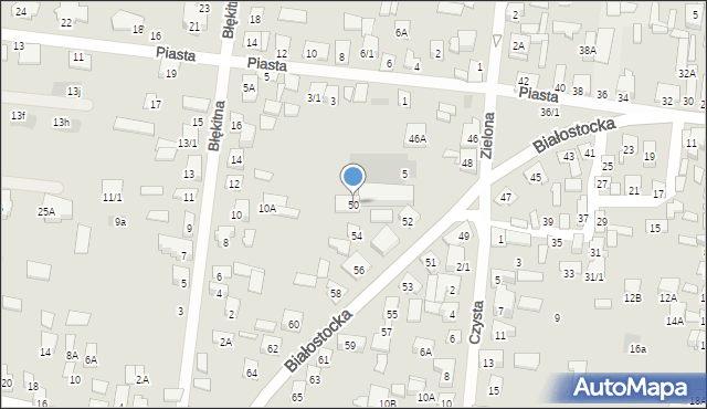 Wasilków, Białostocka, 50, mapa Wasilków