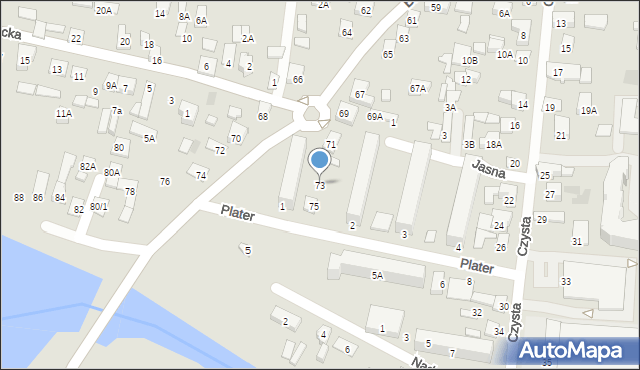 Wasilków, Białostocka, 73, mapa Wasilków