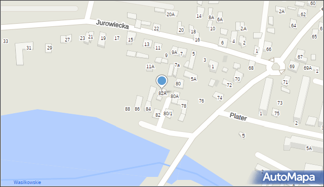 Wasilków, Białostocka, 82A, mapa Wasilków