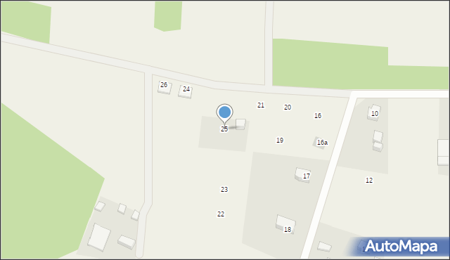 Wiele, Biała Góra, 25, mapa Wiele