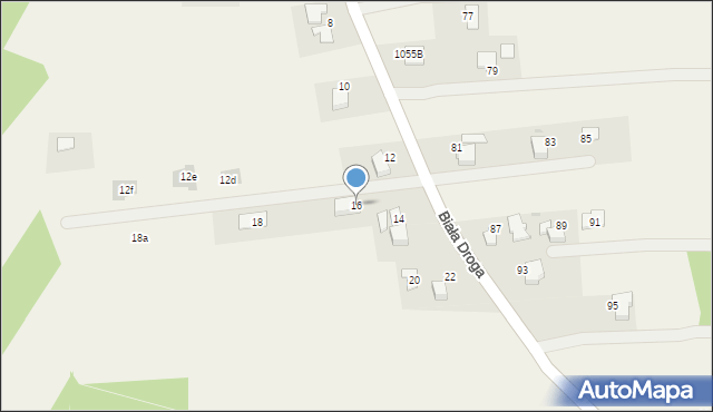 Wieprz, Biała Droga, 16, mapa Wieprz