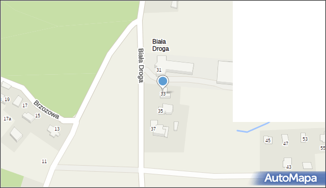 Wieprz, Biała Droga, 33, mapa Wieprz
