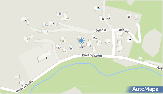 Wisła, Biała Wisełka, 14, mapa Wisła