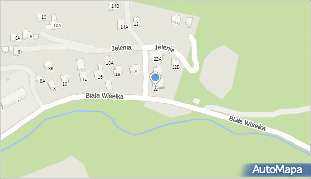 Wisła, Biała Wisełka, 22, mapa Wisła