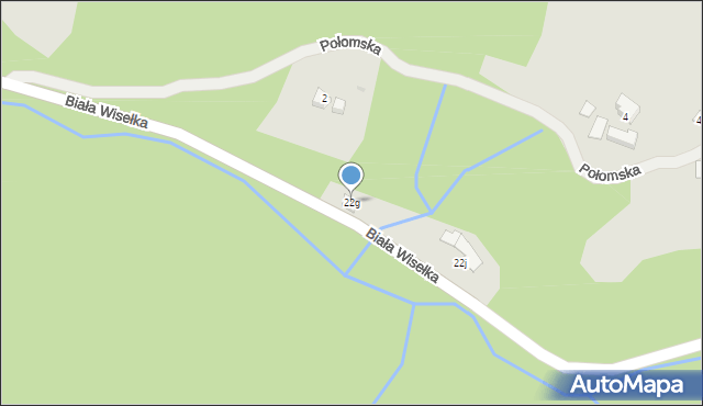 Wisła, Biała Wisełka, 22g, mapa Wisła