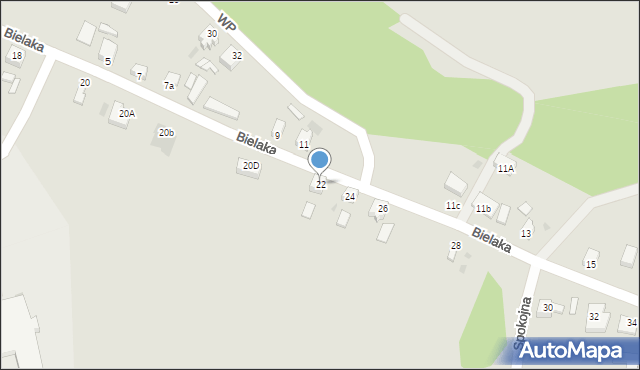 Witnica, Bielaka Józefa, ks., 22, mapa Witnica
