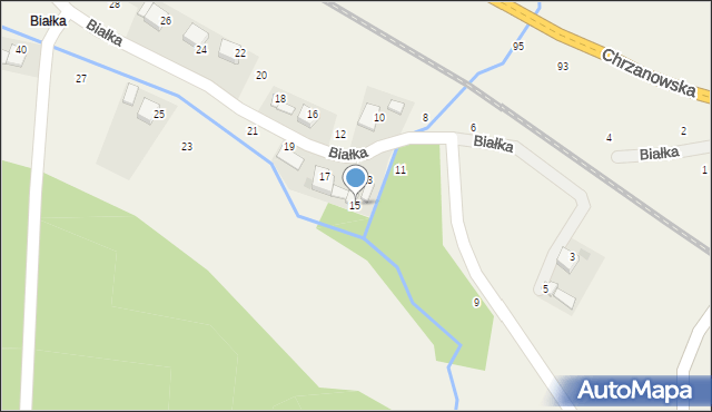 Wola Filipowska, Białka, 15, mapa Wola Filipowska