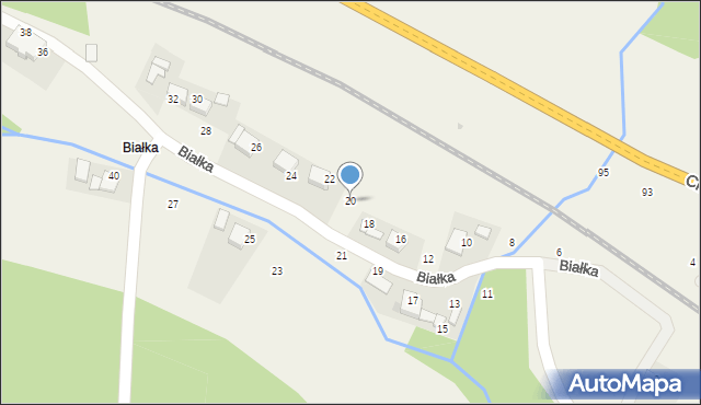 Wola Filipowska, Białka, 20, mapa Wola Filipowska