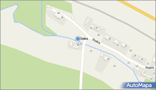 Wola Filipowska, Białka, 40, mapa Wola Filipowska