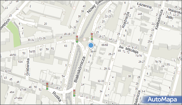 Wrocław, Białoskórnicza, 8, mapa Wrocławia