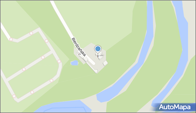 Wrocław, Bierdzańska, 8, mapa Wrocławia