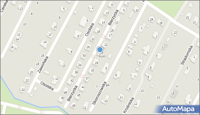 Wrocław, Bierzycka, 27, mapa Wrocławia