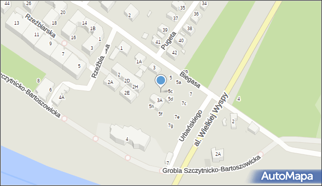 Wrocław, Biegasa Bolesława, 5e, mapa Wrocławia