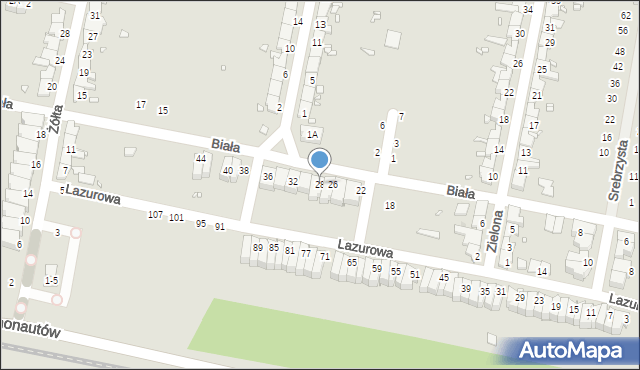 Wrocław, Biała, 28, mapa Wrocławia