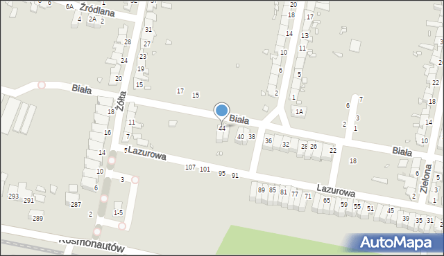 Wrocław, Biała, 44, mapa Wrocławia