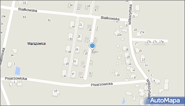 Wrocław, Białkowska, 5a, mapa Wrocławia