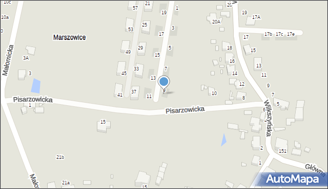 Wrocław, Białkowska, 9a, mapa Wrocławia