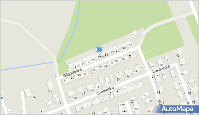 Wrocław, Biłgorajska, 27, mapa Wrocławia