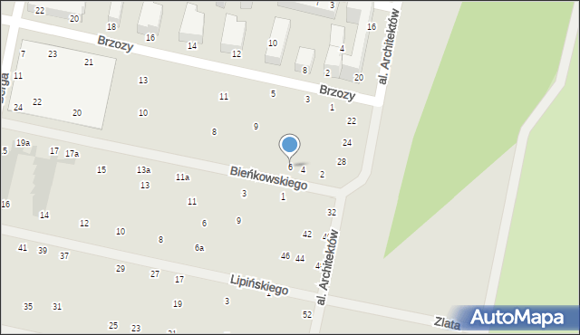 Wrocław, Bieńkowskiego Kazimierza, 6, mapa Wrocławia