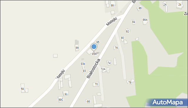 Wyszków, Białostocka, 93A, mapa Wyszków