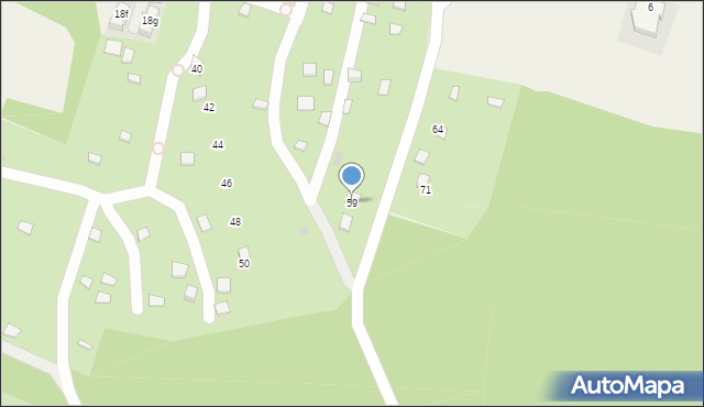 Zabierzów, Białych Brzóz, 59, mapa Zabierzów