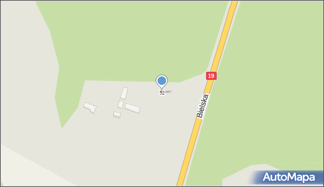 Zabłudów, Bielska, 52, mapa Zabłudów