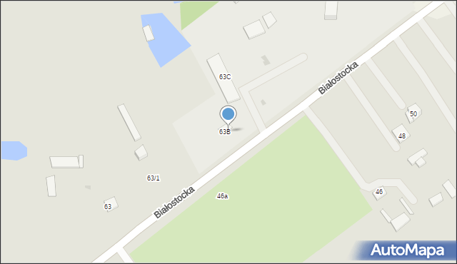 Zambrów, Białostocka, 63a, mapa Zambrów