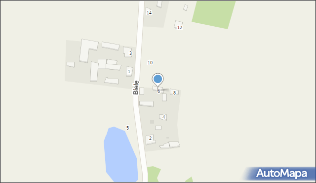 Zatory, Biele, 6, mapa Zatory