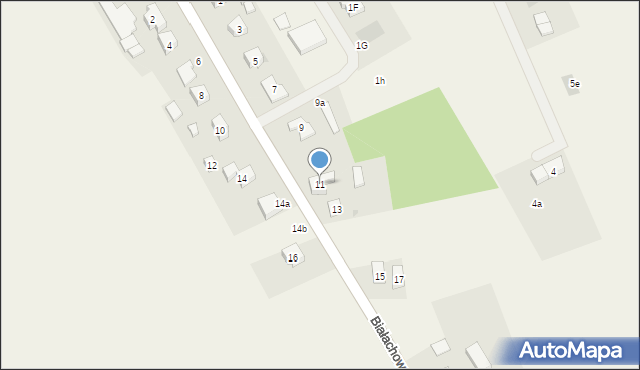 Zblewo, Białachowska, 11, mapa Zblewo