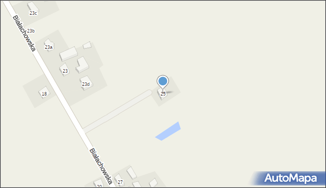 Zblewo, Białachowska, 25, mapa Zblewo