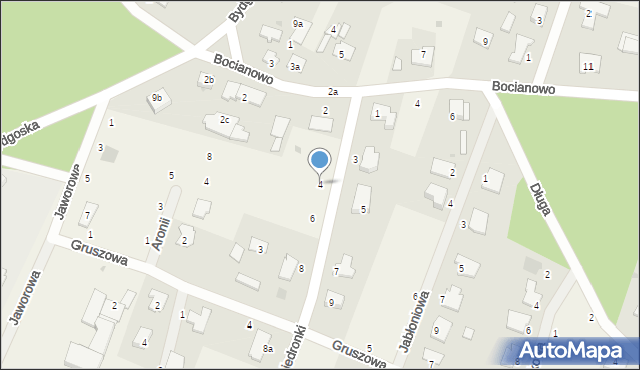 Zielonka, Biedronki, 4, mapa Zielonka