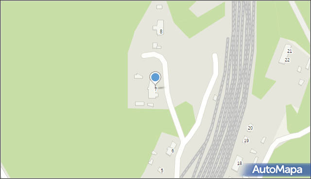 Zwierzyniec, Biały Słup, 7, mapa Zwierzyniec