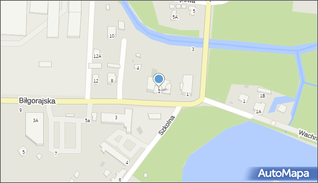 Zwierzyniec, Biłgorajska, 2, mapa Zwierzyniec