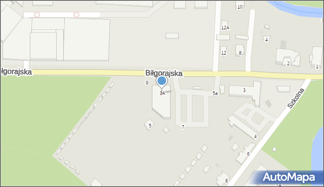Zwierzyniec, Biłgorajska, 3A, mapa Zwierzyniec