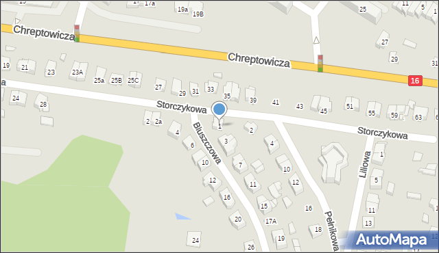 Augustów, Bluszczowa, 1, mapa Augustów