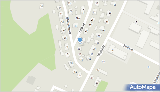 Augustów, Bluszczowa, 39, mapa Augustów