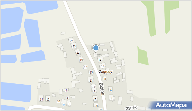 Baranów, Błotna, 16, mapa Baranów