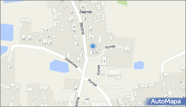 Baranów, Błotna, 2, mapa Baranów