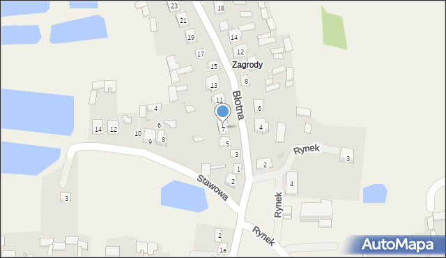 Baranów, Błotna, 7, mapa Baranów